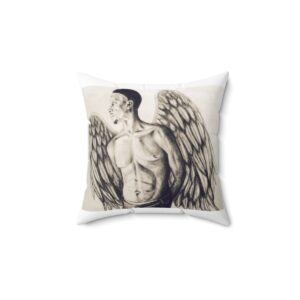 Special Edition Angel of Patience - Spun Polyester Square Pillow